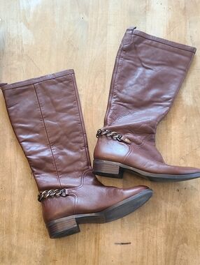 Franco Fortini "Heather W. Calf" (Wide Calf) Leather boots Size 9